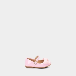 Sapatilha Infantil Gabrielinha Laço Verniz Rosa