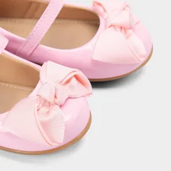 Sapatilha Infantil Gabrielinha Laço Verniz Rosa