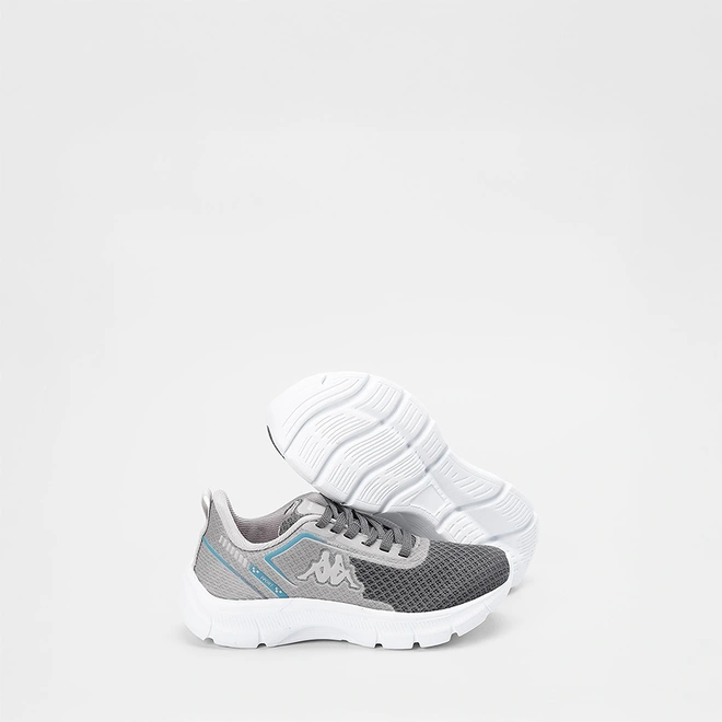 Tênis Esportivo Kappa Sport Mesh Detalhes Azul & Cinza
