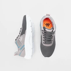 Tênis Esportivo Kappa Sport Mesh Detalhes Azul & Cinza