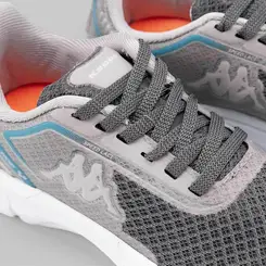 Tênis Esportivo Kappa Sport Mesh Detalhes Azul & Cinza