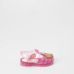 Sandália Aranha Bebê LueLua Capivara Glitter Rosa