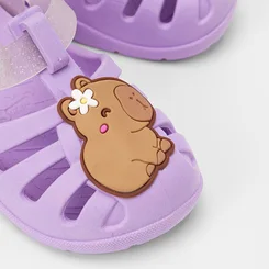 Sandália Bebê Gabrielinha Capivara Gliiter Roxo