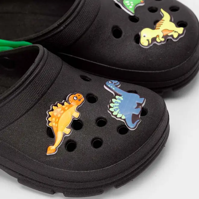 Babuche Infantil Vertus Dinossauro Preto