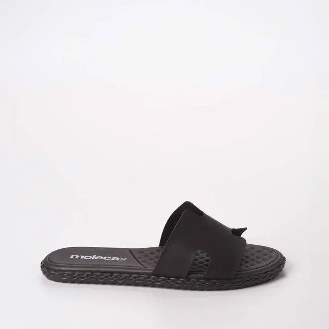 Rasteira Feminina Moleca Com Tira Texturizada Preto