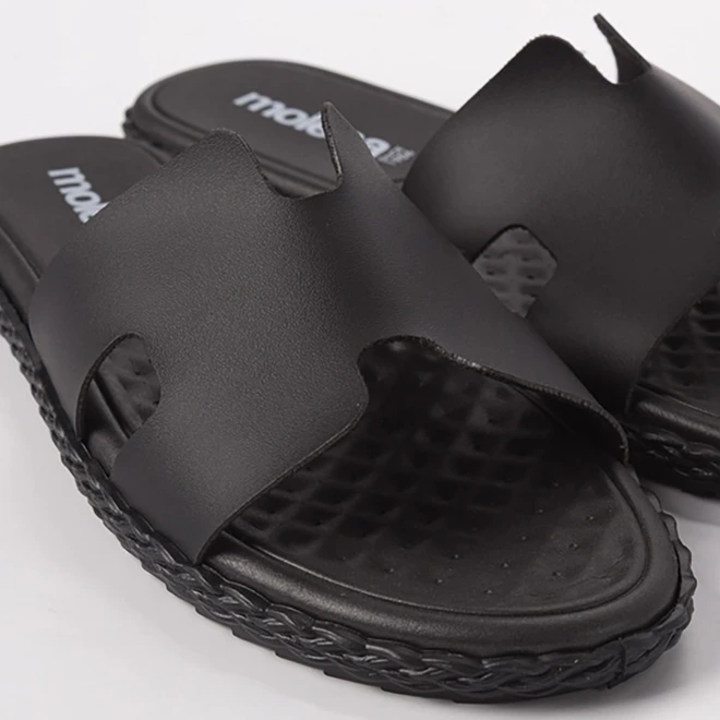 Rasteira Feminina Moleca Com Tira Texturizada Preto
