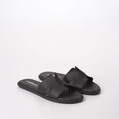 Rasteira Feminina Moleca Com Tira Texturizada Preto