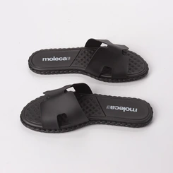 Rasteira Feminina Moleca Com Tira Texturizada Preto