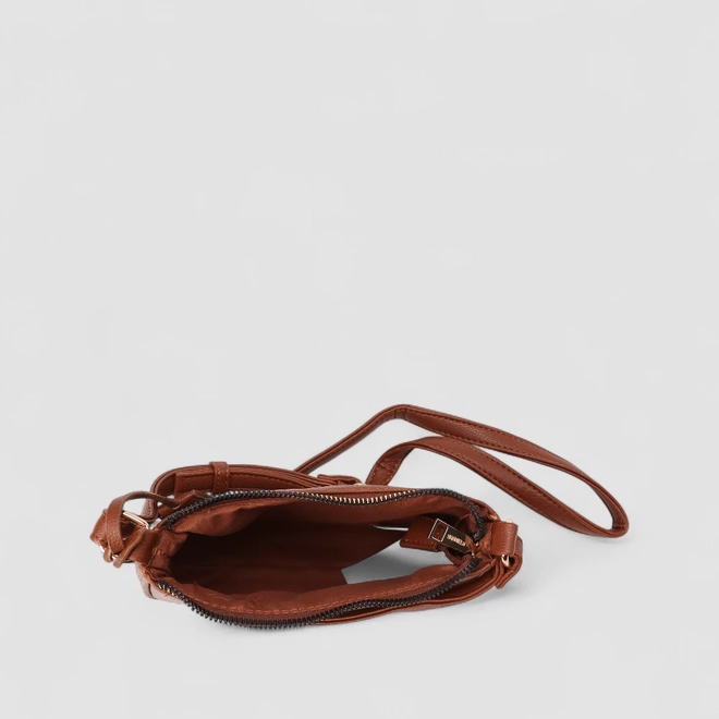 Bolsa Transversal Gabriela Pequena Marrom