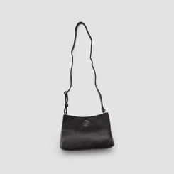 Bolsa Transversal Penélope Média Detalhe Divisórias Preto