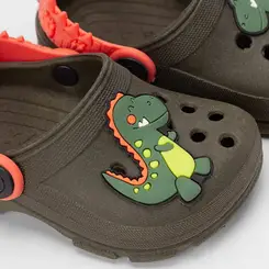 Babuche Bebê Vertus Dinossauro Verde