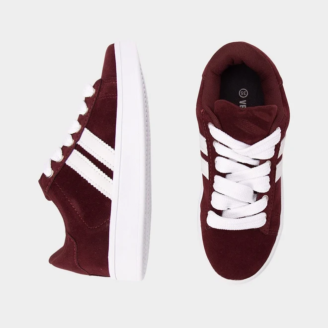 Tênis Casual Feminino Vertus Camurça Vermelho