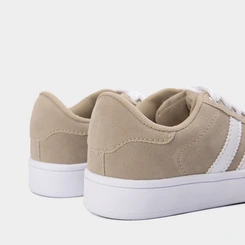 Tênis Casual Feminino Vertus Camurça Bege