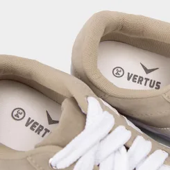 Tênis Casual Feminino Vertus Camurça Bege