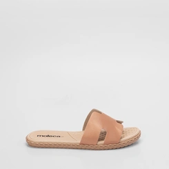 Rasteira Feminina Moleca Com Tira Texturizada Nude
