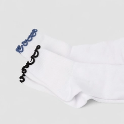 Meia Feminina Stz Detalhe Babadinho Branco