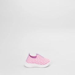 Slip On Bebê Vertus Calce Fácil Mini Coração Rosa