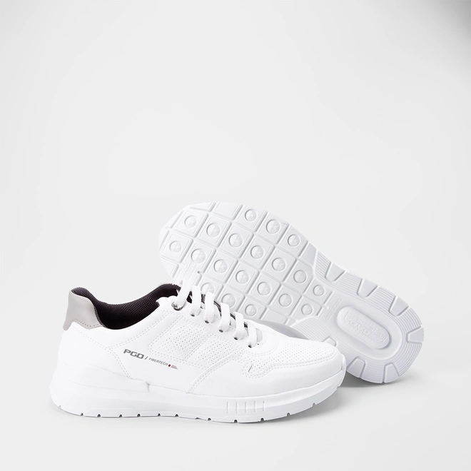 Tênis Casual Masculino Pegada Original Elástico Branco