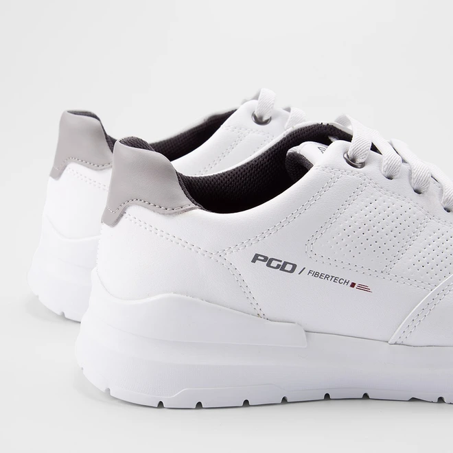 Tênis Casual Masculino Pegada Original Elástico Branco