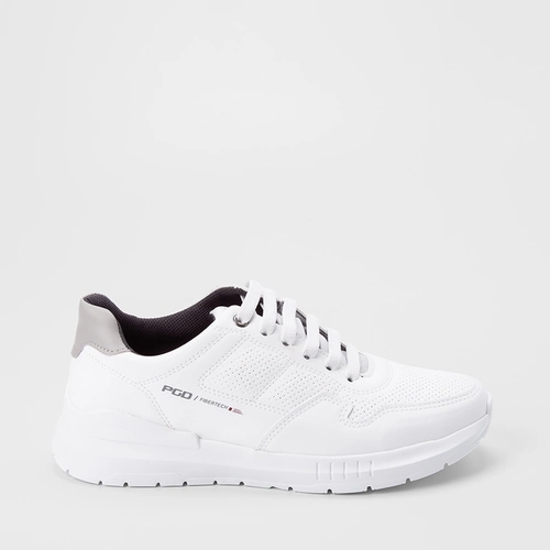 Tênis Casual Masculino Pegada Original Elástico Branco