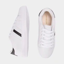 Tênis Casual Feminino Penélope Branco & Preto