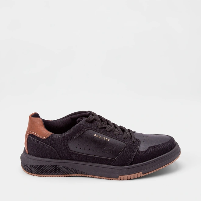 Tênis Casual Masculino Pegada Original Preto