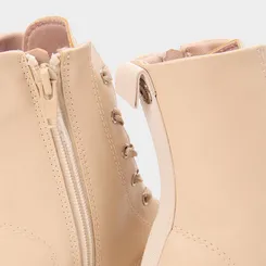 Bota Coturno Infantil Mini Sua Cia Bege