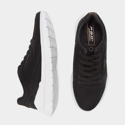 Tênis Casual Masculino Pegada Couro Preto