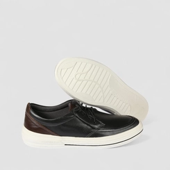 Sapatênis Masculino Democrata Original Couro Preto