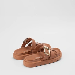 Tamanco Papete Vizzano Feminino Flatform Tratorado Marrom
