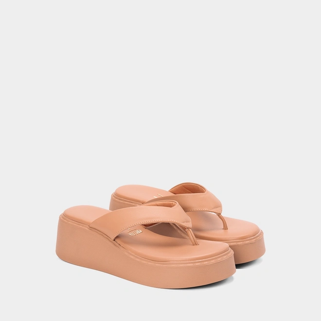 Tamanco Vizzano Plataforma Nude