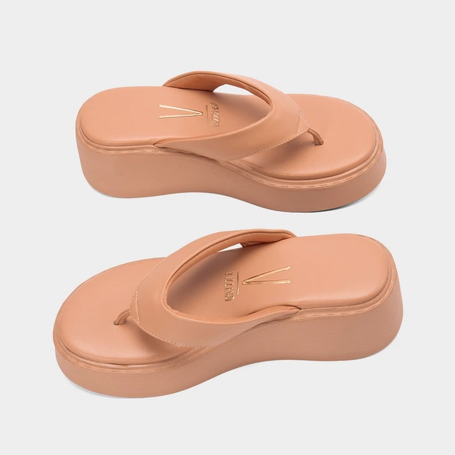 Tamanco Vizzano Plataforma Nude