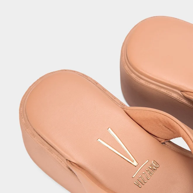 Tamanco Vizzano Plataforma Nude