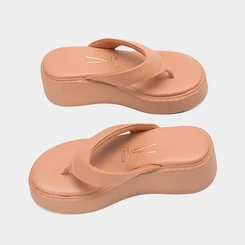 Tamanco Vizzano Plataforma Nude