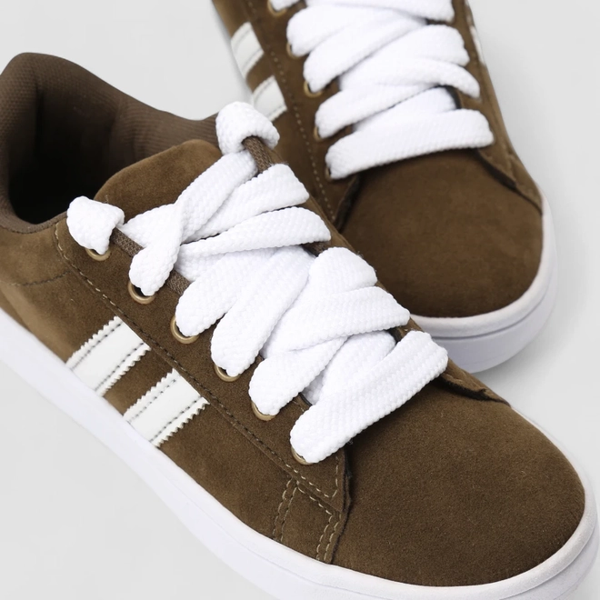 Tênis Casual Feminino Vertus Camurça Verde