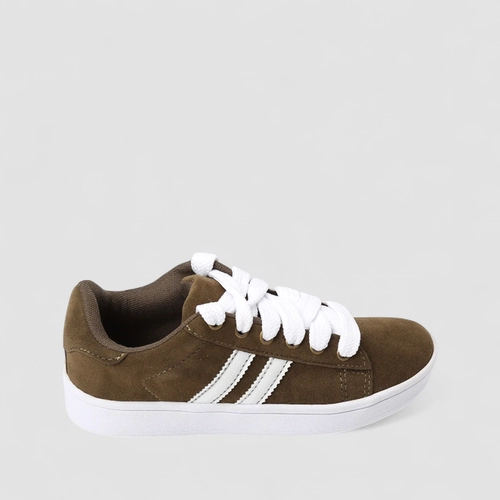 Tênis Casual Feminino Vertus Camurça Verde