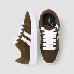 Tênis Casual Feminino Vertus Camurça Verde