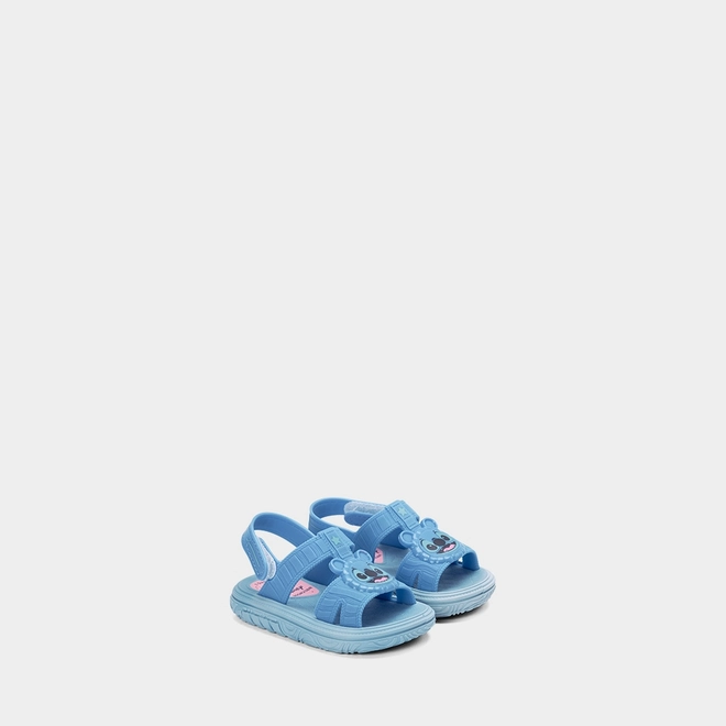 Sandália Bebê Disney + Brinde Mochila Stitch Azul