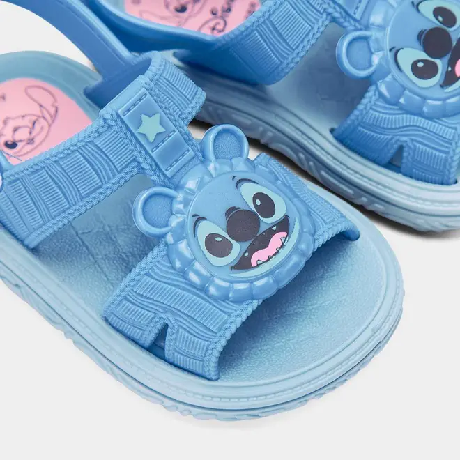 Sandália Bebê Disney + Brinde Mochila Stitch Azul