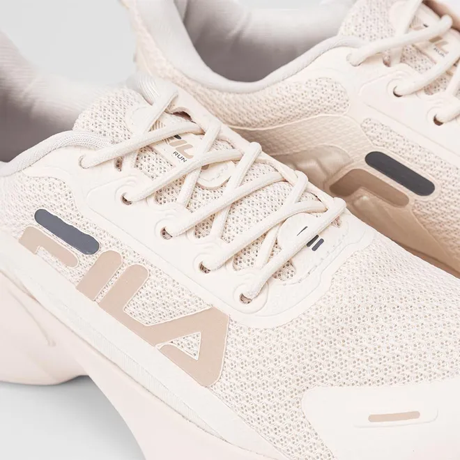 Tênis Esportivo Feminino Fila Progress Lite Corrida Bege