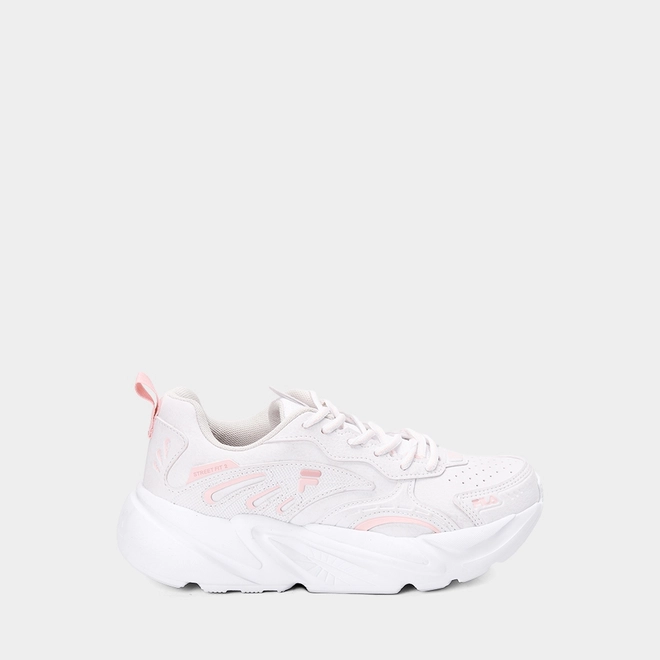 Tênis Esportivo Feminino Fila Street Fit 2 Metalizado Mesh Branco