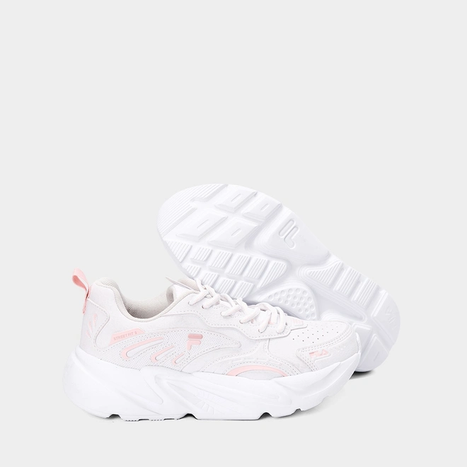 Tênis Esportivo Feminino Fila Street Fit 2 Metalizado Mesh Branco