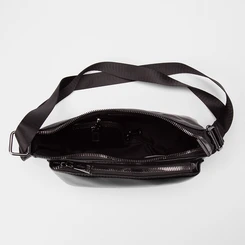 Bolsa Transversal Gabriela Média Com Porta-Moedas Preto