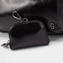 Bolsa Transversal Gabriela Média Com Porta-Moedas Preto
