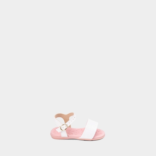 Vista 2 Sandália Bebê Molekinha Tira Larga Branco MOLEKINHA Branco