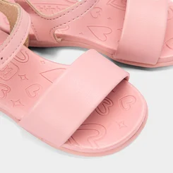 Sandália Bebê Molekinha Tira Larga Rosa