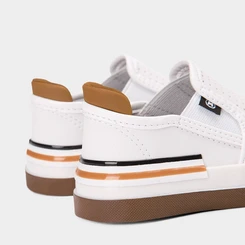 Slip On Bebê Molekinho Calce Fácil Perfuros Branco