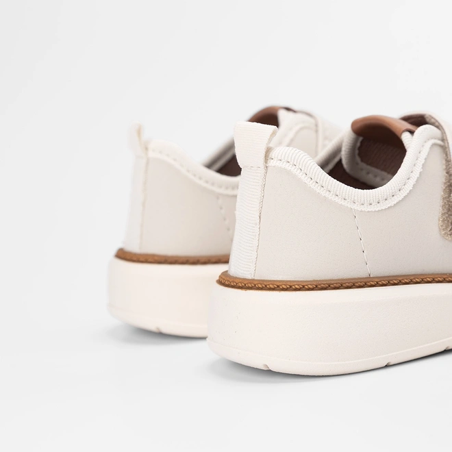 Tênis Casual Bebê Molekinho Básico Off-White