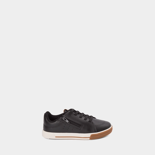 Tênis Casual Infantil Molekinho Zíper Preto
