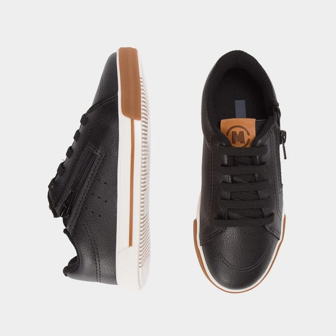 Tênis Casual Infantil Molekinho Zíper Preto